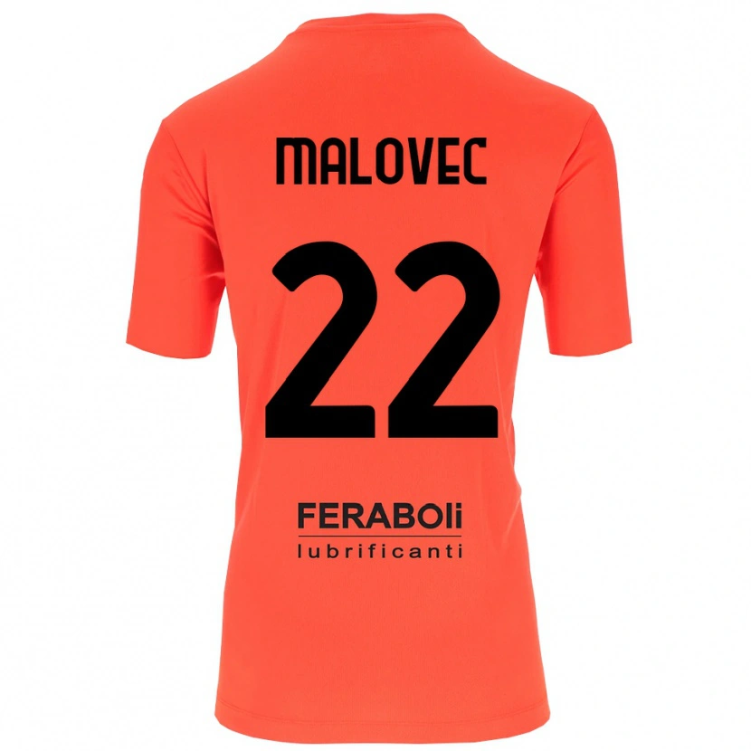 Danxen Hombre Camiseta Adrian Malovec #22 Naranja Rojo Negro Portero Equipación 2025/26 La Camisa México