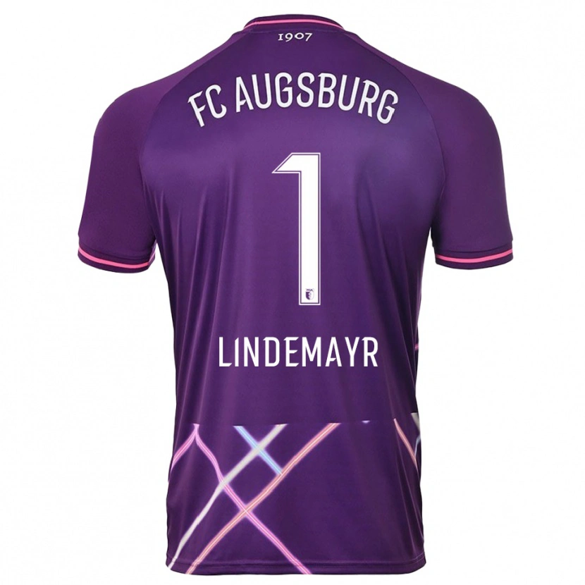 Danxen Hombre Camiseta Lisa Lindemayr #1 Púrpura Rosa Portero Equipación 2025/26 La Camisa México