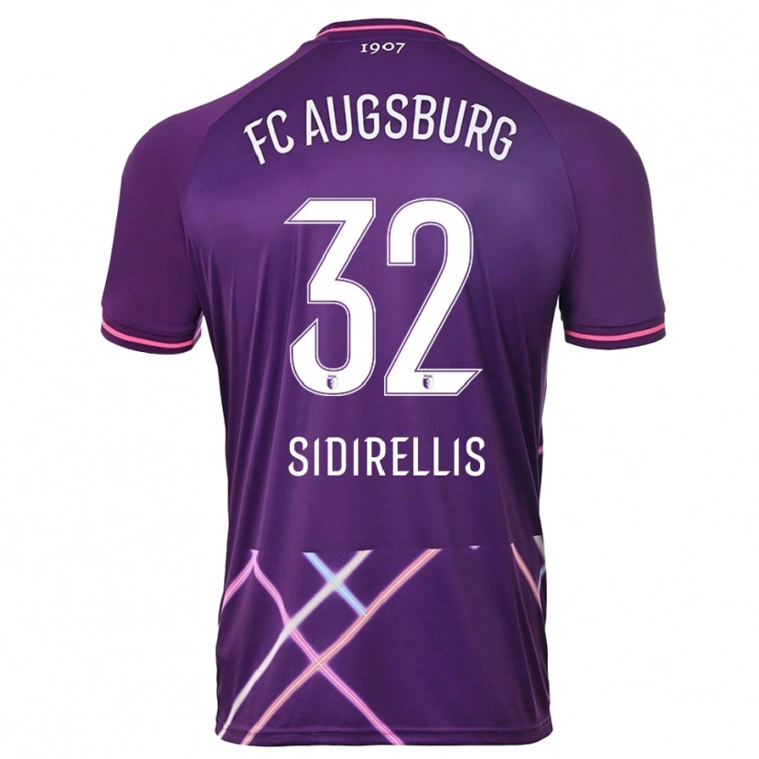Danxen Hombre Camiseta Konstantinos Sidirellis #32 Púrpura Rosa Portero Equipación 2025/26 La Camisa México