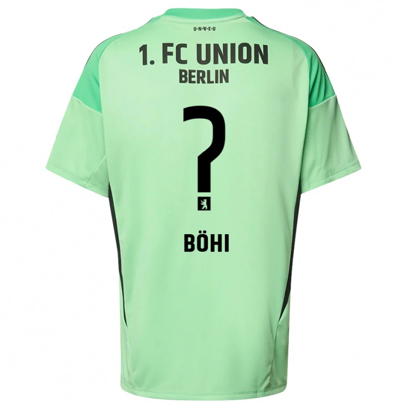 Danxen Hombre Camiseta Nadine Böhi #0 Verde Claro Negro Portero Equipación 2025/26 La Camisa México