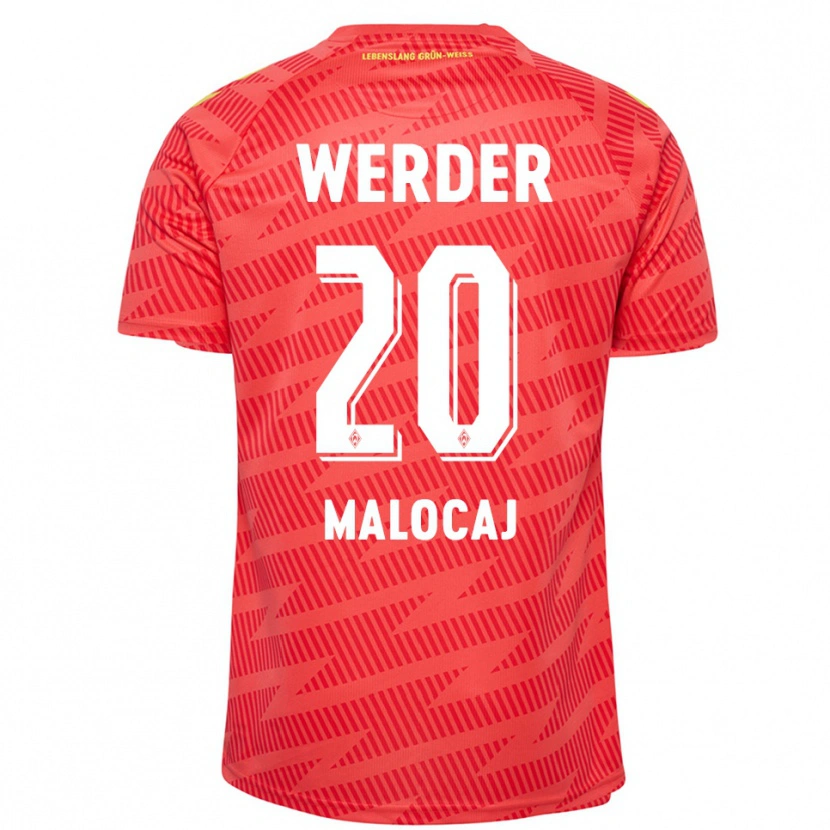 Danxen Hombre Camiseta Edinjo Malocaj #20 Rojo Amarillo Portero Equipación 2025/26 La Camisa México