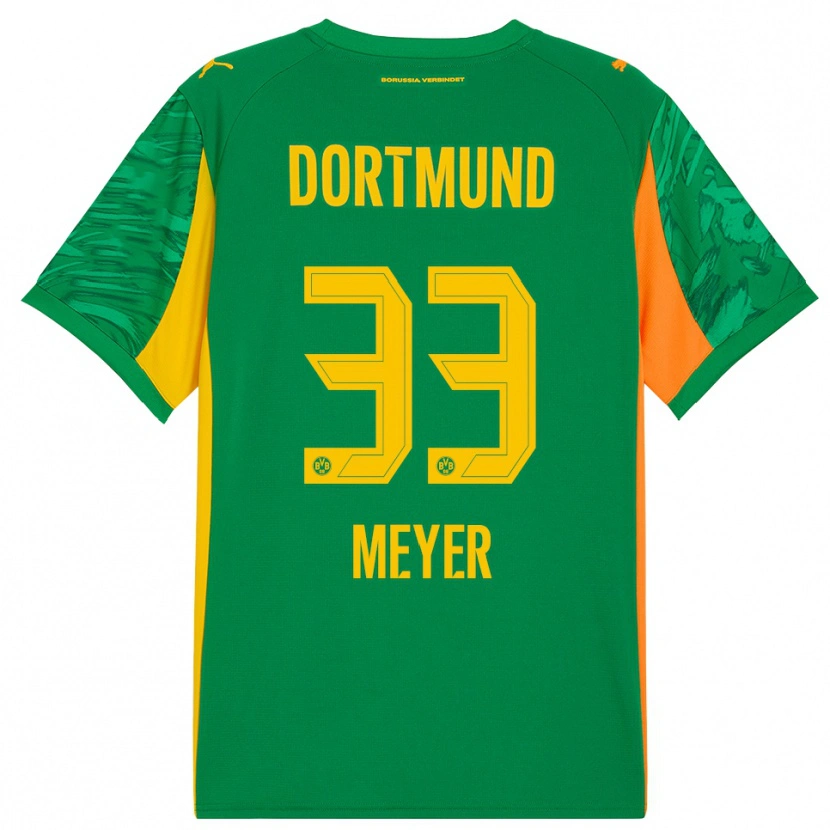 Danxen Hombre Camiseta Alexander Meyer #33 Verde Naranja Portero Equipación 2025/26 La Camisa México