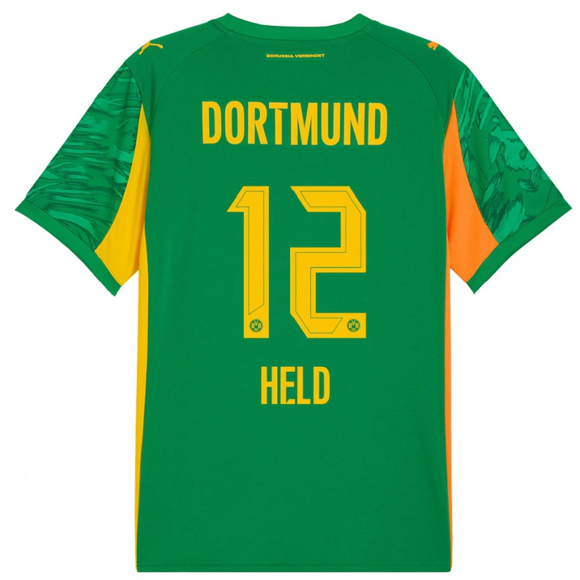 Danxen Hombre Camiseta Aaron Held #12 Verde Naranja Portero Equipación 2025/26 La Camisa México