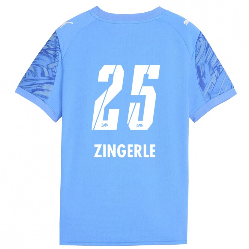Danxen Hombre Camiseta Leopold Zingerle #25 Azul Real Rojo Portero Equipación 2025/26 La Camisa México