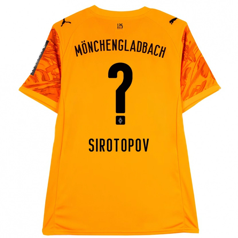 Danxen Hombre Camiseta Artem Sirotopov #0 Naranja Amarillo Negro Portero Equipación 2025/26 La Camisa México