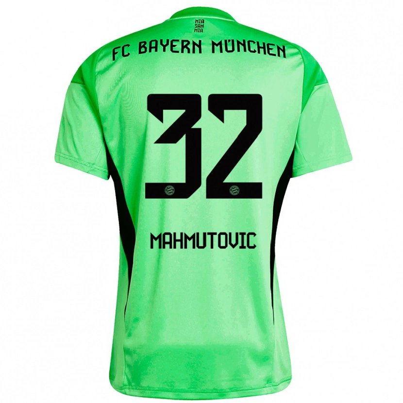 Danxen Hombre Camiseta Ena Mahmutovic #32 Verde Primavera Medio Portero Equipación 2025/26 La Camisa México