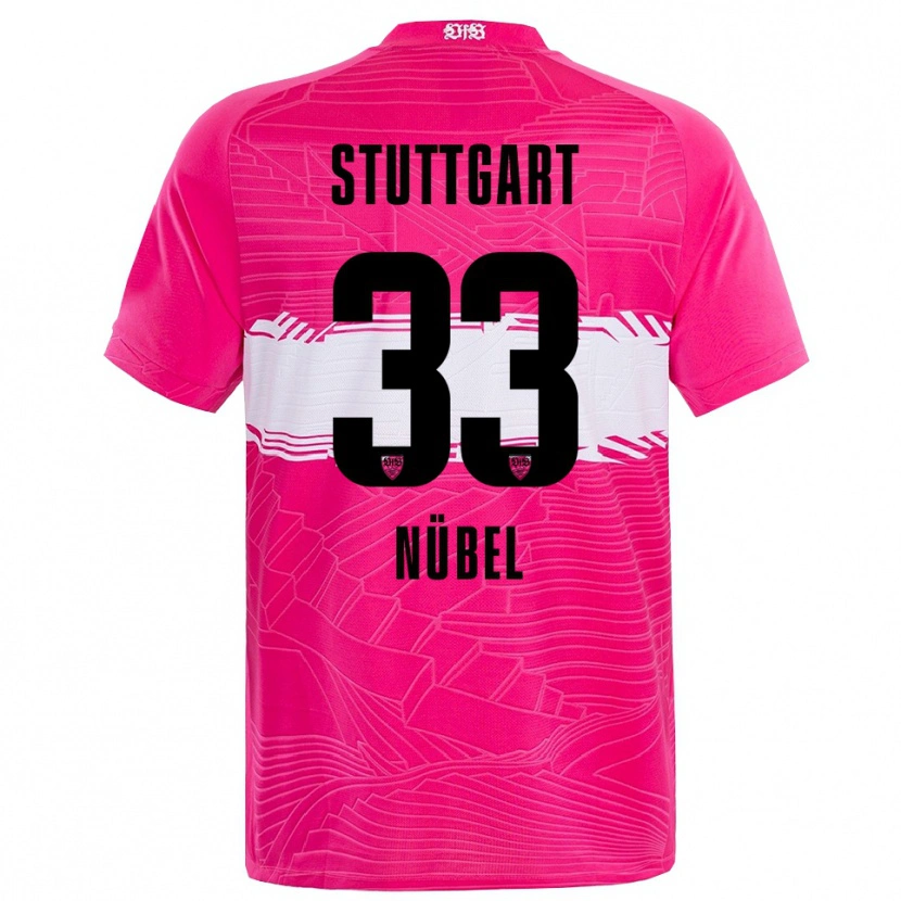 Danxen Hombre Camiseta Alexander Nübel #33 Rosa Profundo Negro Portero Equipación 2025/26 La Camisa México
