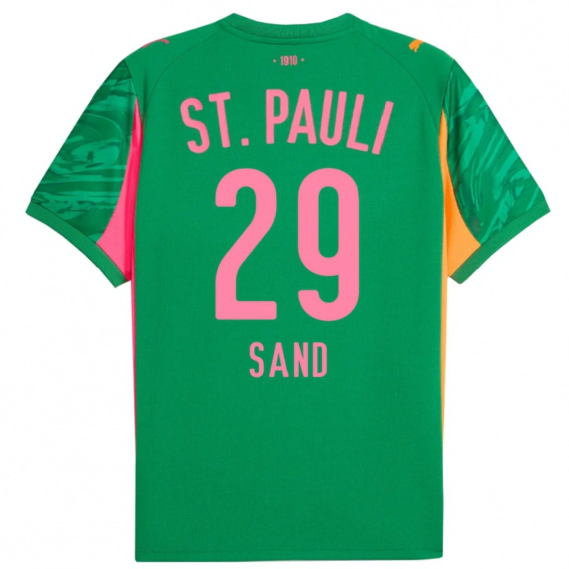 Danxen Hombre Camiseta Christoffer Sand #29 Verde Naranja Rosa Portero Equipación 2025/26 La Camisa México
