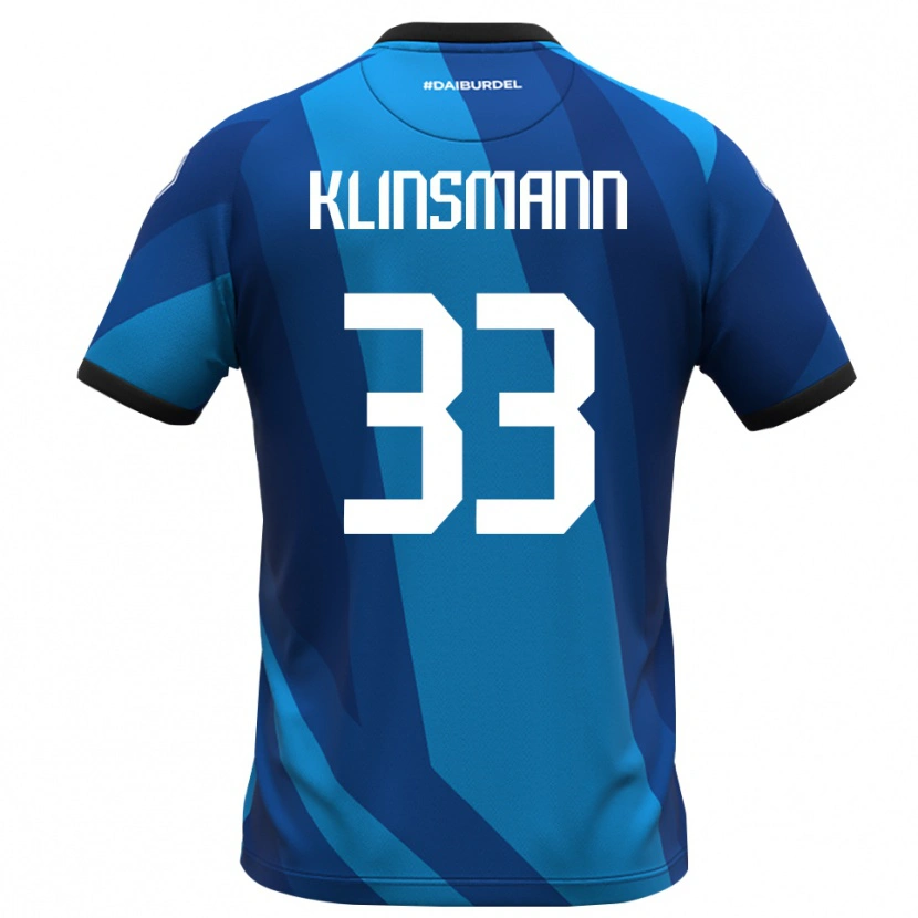Danxen Hombre Camiseta Jonathan Klinsmann #33 Azul Real Naranja Portero Equipación 2025/26 La Camisa México