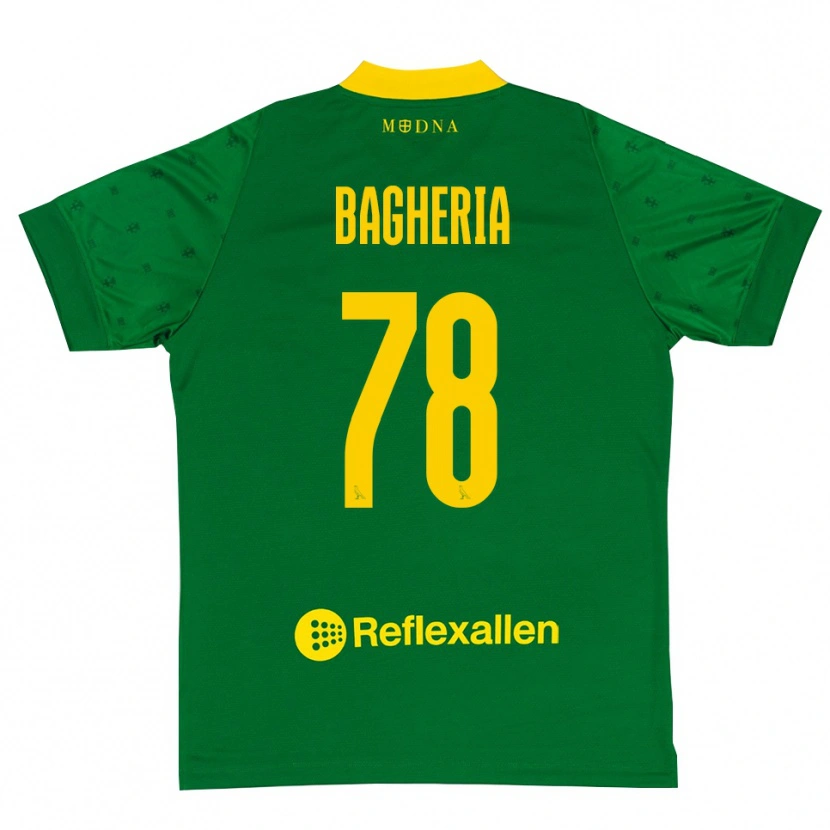 Danxen Hombre Camiseta Fabrizio Bagheria #78 Verde Amarillo Portero Equipación 2025/26 La Camisa México