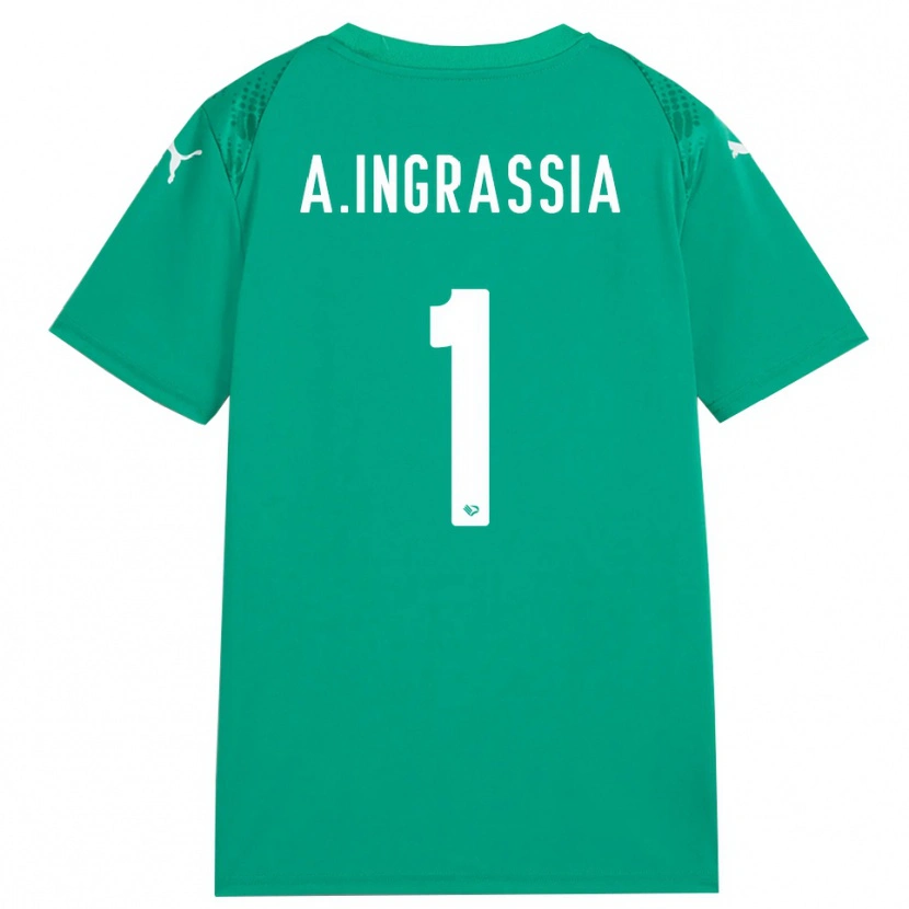 Danxen Hombre Camiseta Antonio Ingrassia #1 Verde Mar Blanco Portero Equipación 2025/26 La Camisa México