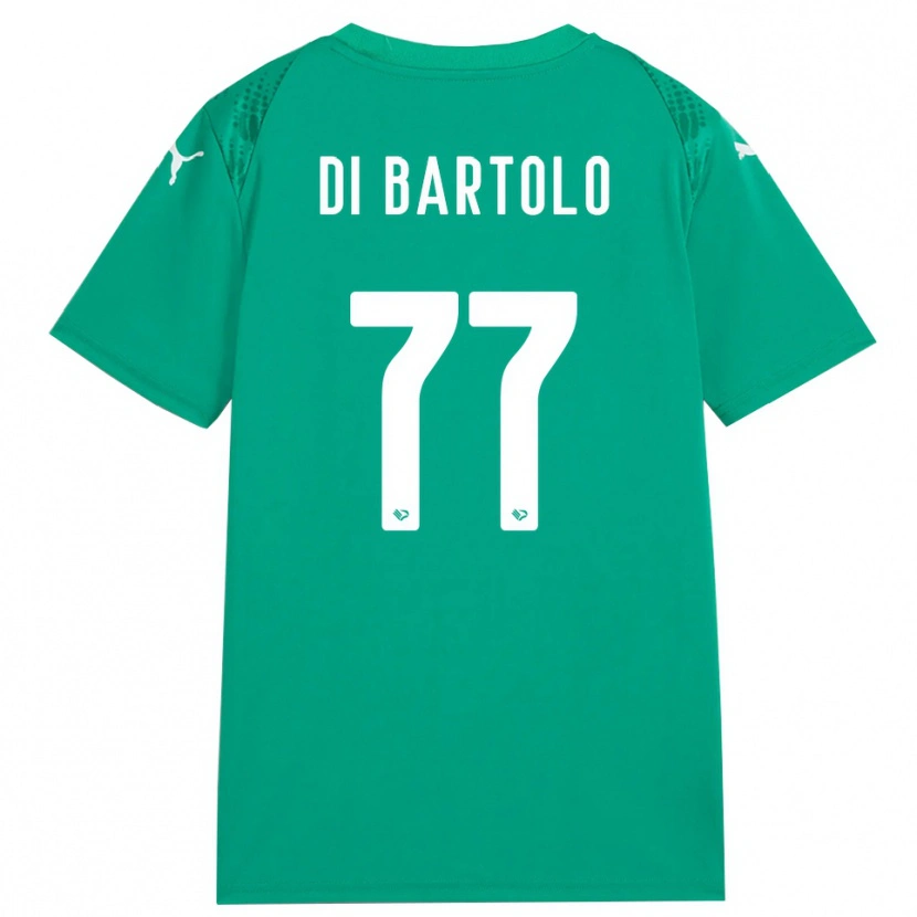 Danxen Hombre Camiseta Francesco Di Bartolo #77 Verde Mar Blanco Portero Equipación 2025/26 La Camisa México