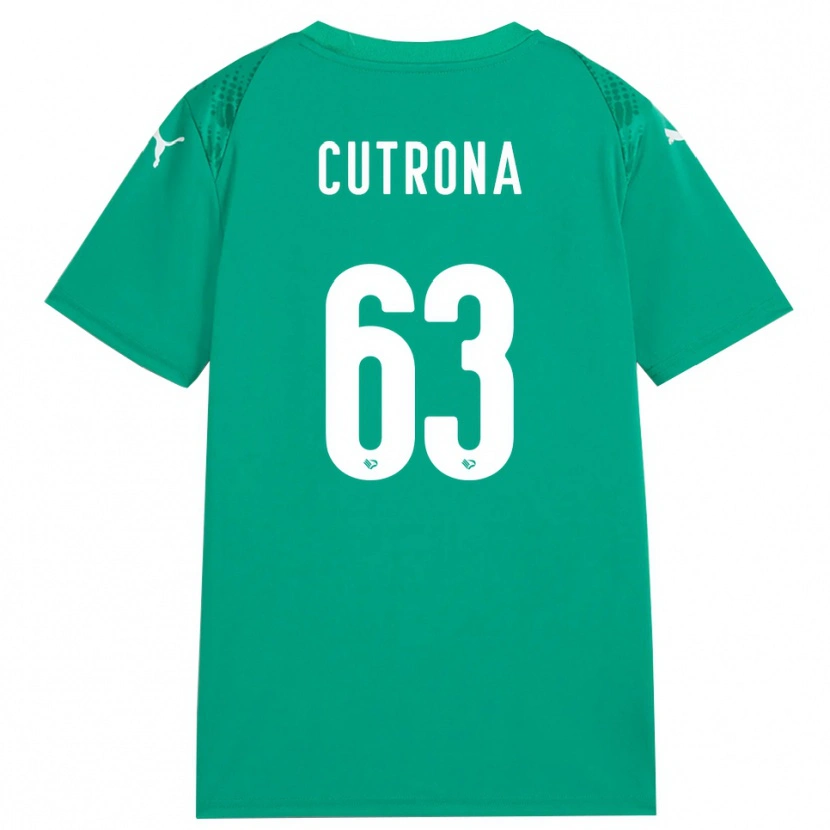 Danxen Hombre Camiseta Francesco Cutrona #63 Verde Mar Blanco Portero Equipación 2025/26 La Camisa México