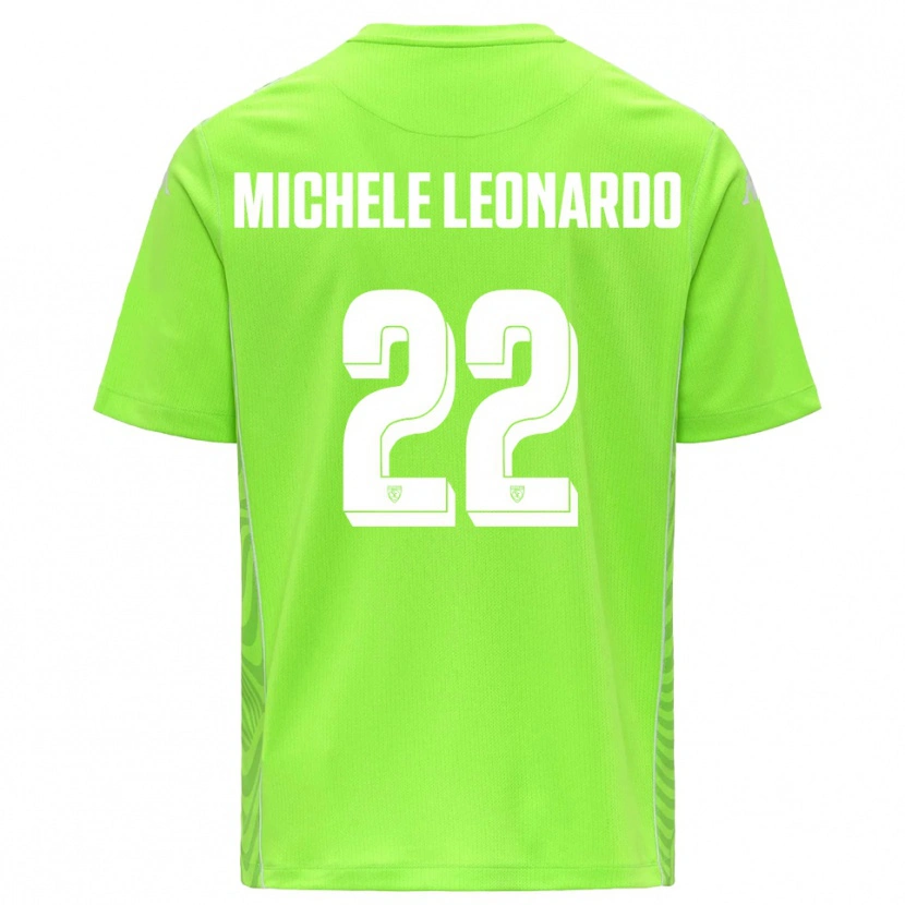 Danxen Hombre Camiseta Matteo Michele Leonardo #22 Verde Césped Blanco Portero Equipación 2025/26 La Camisa México