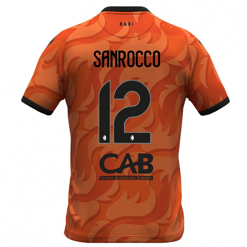 Danxen Hombre Camiseta Michele Sanrocco #12 Naranja Oscuro Negro Portero Equipación 2025/26 La Camisa México