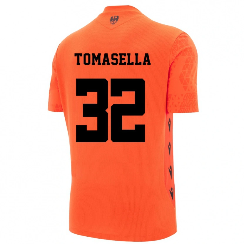 Danxen Hombre Camiseta Mattia Tomasella #32 Naranja Oscuro Negro Portero Equipación 2025/26 La Camisa México
