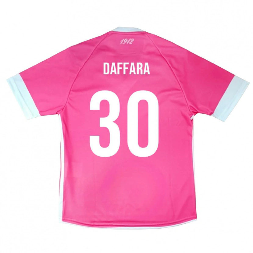 Danxen Hombre Camiseta Giovanni Daffara #30 Rosa Intenso Blanco Portero Equipación 2025/26 La Camisa México
