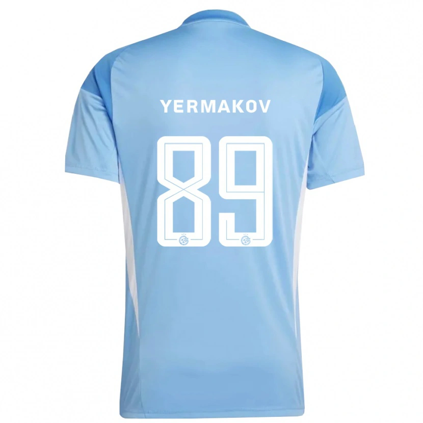 Danxen Hombre Camiseta Georgiy Yermakov #89 Azul Claro Blanco Portero Equipación 2025/26 La Camisa México