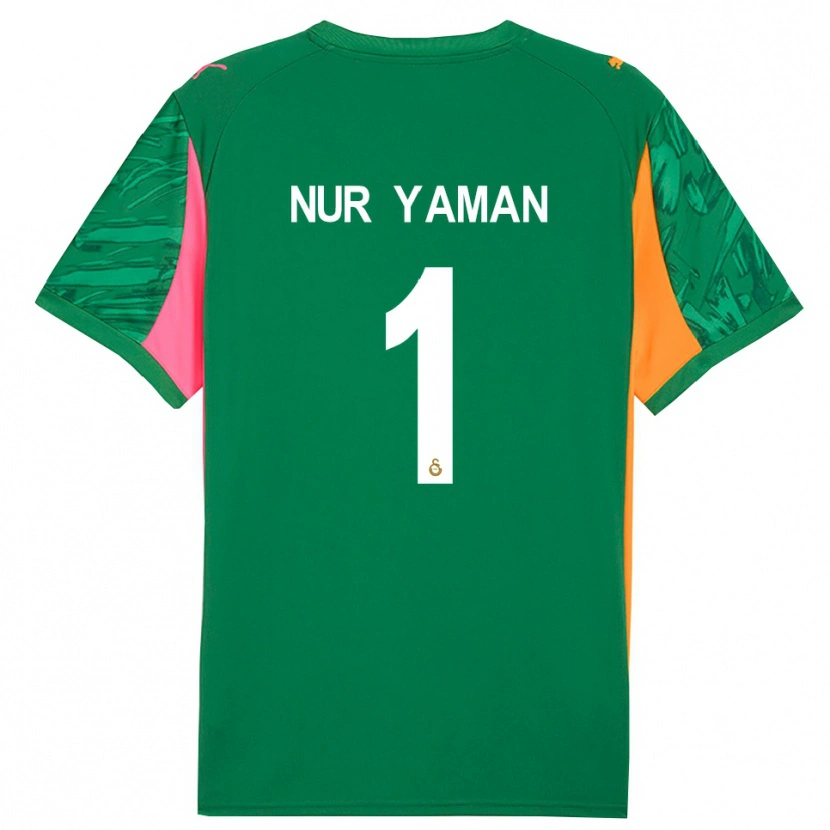 Danxen Hombre Camiseta Gamze Nur Yaman #1 Verde Naranja Rosa Portero Equipación 2025/26 La Camisa México