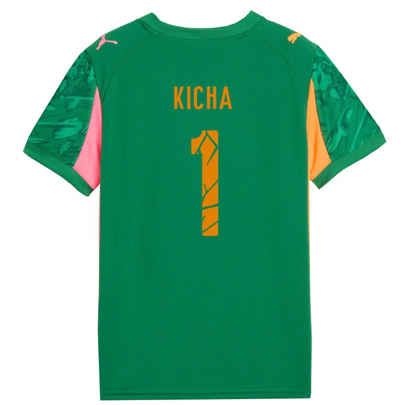Danxen Hombre Camiseta Tymofiy Kicha #1 Verde Naranja Rosa Portero Equipación 2025/26 La Camisa México