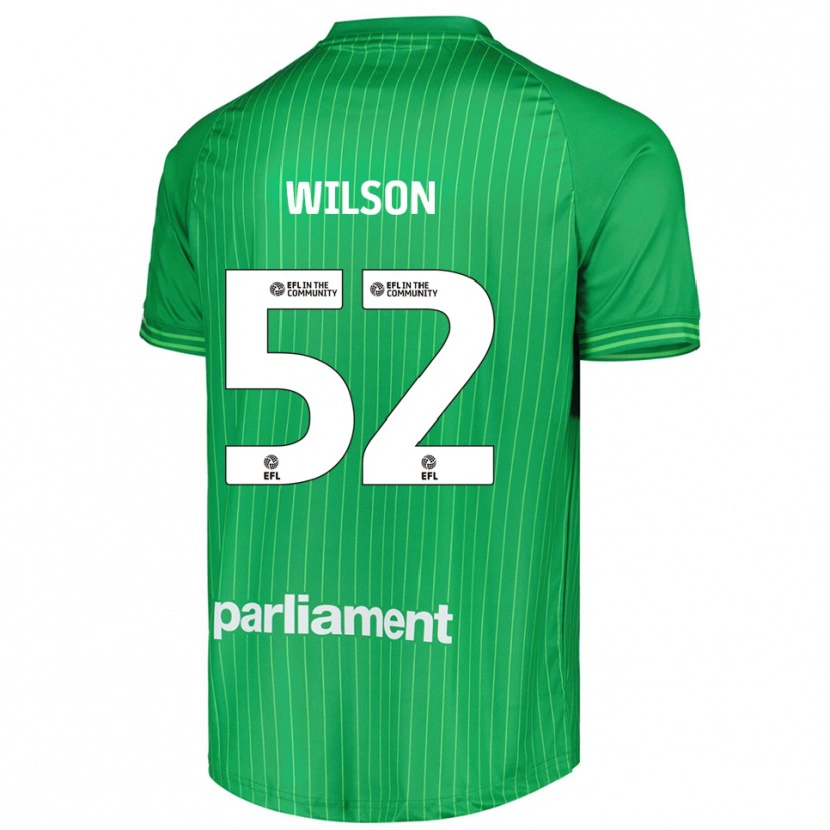 Danxen Hombre Camiseta Aston Wilson #52 Verde Lima Portero Equipación 2025/26 La Camisa México