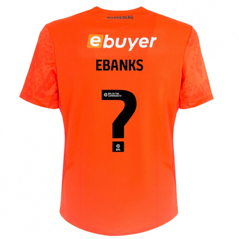 Danxen Hombre Camiseta Eve Ebanks #0 Negro Naranja Portero Equipación 2025/26 La Camisa México