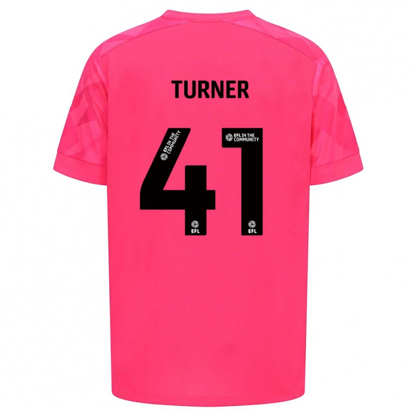 Danxen Hombre Camiseta Matthew Turner #41 Rosa Rosa Portero Equipación 2025/26 La Camisa México