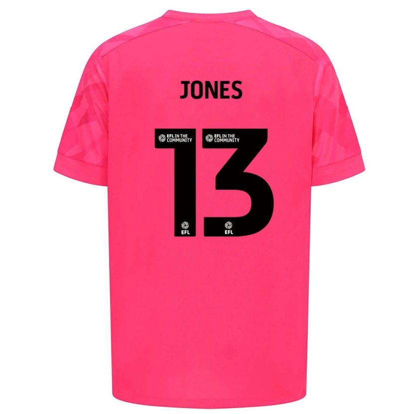 Danxen Hombre Camiseta Sam Jones #13 Rosa Rosa Portero Equipación 2025/26 La Camisa México