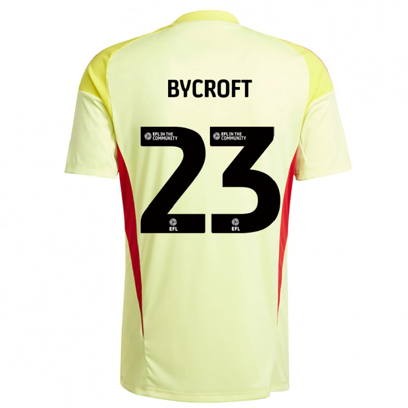 Danxen Hombre Camiseta Jack Bycroft #23 Amarillo Claro Portero Equipación 2025/26 La Camisa México