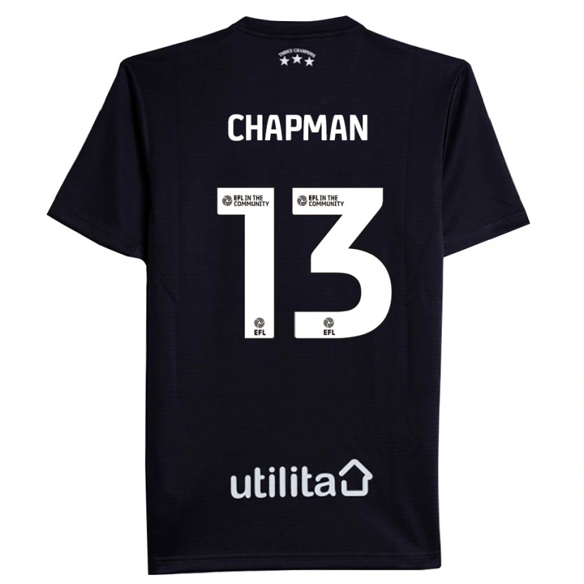 Danxen Hombre Camiseta Jacob Chapman #13 Blanco Negro Portero Equipación 2025/26 La Camisa México