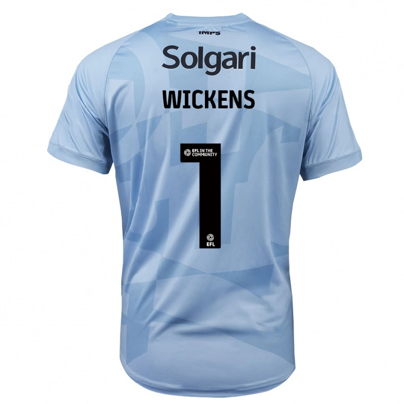 Danxen Hombre Camiseta George Wickens #1 Azul Claro Cielo Portero Equipación 2025/26 La Camisa México