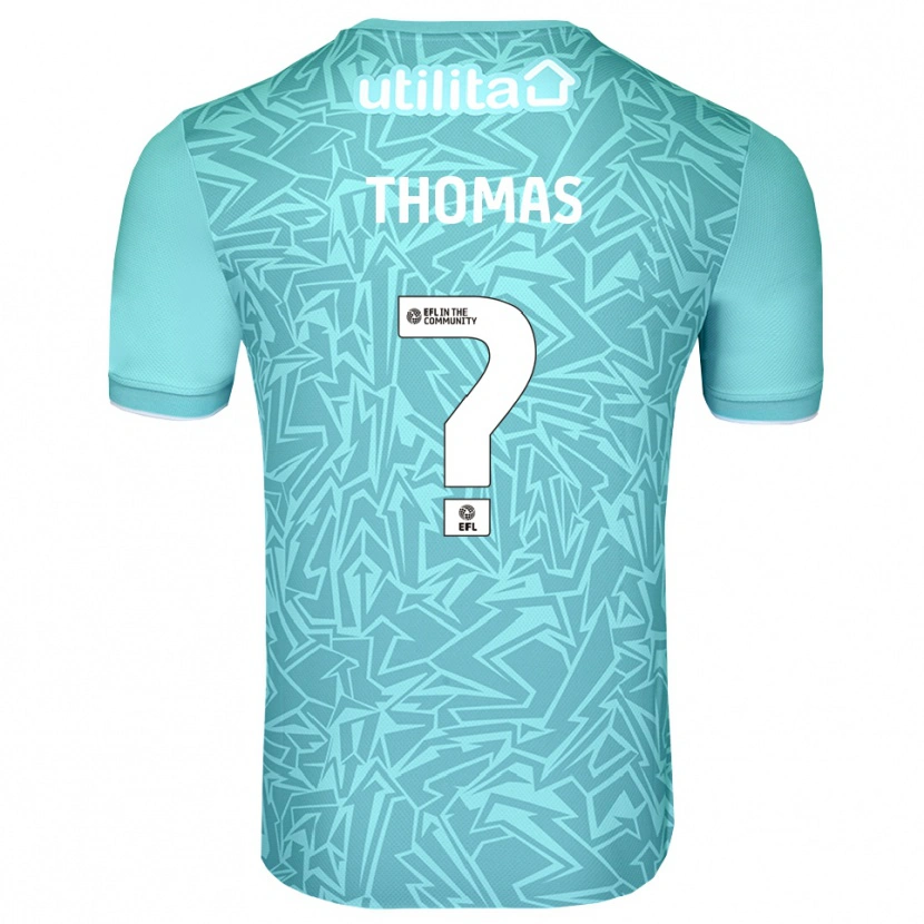Danxen Hombre Camiseta Lucas Thomas #0 Azul Claro Portero Equipación 2025/26 La Camisa México