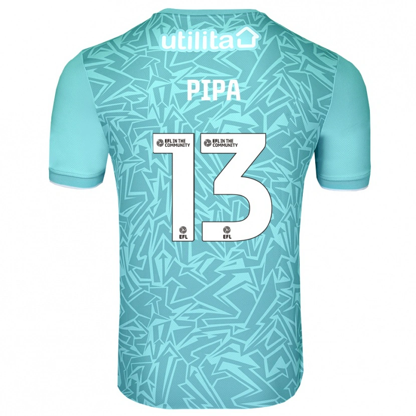 Danxen Hombre Camiseta Oliver Pipa #13 Azul Claro Portero Equipación 2025/26 La Camisa México