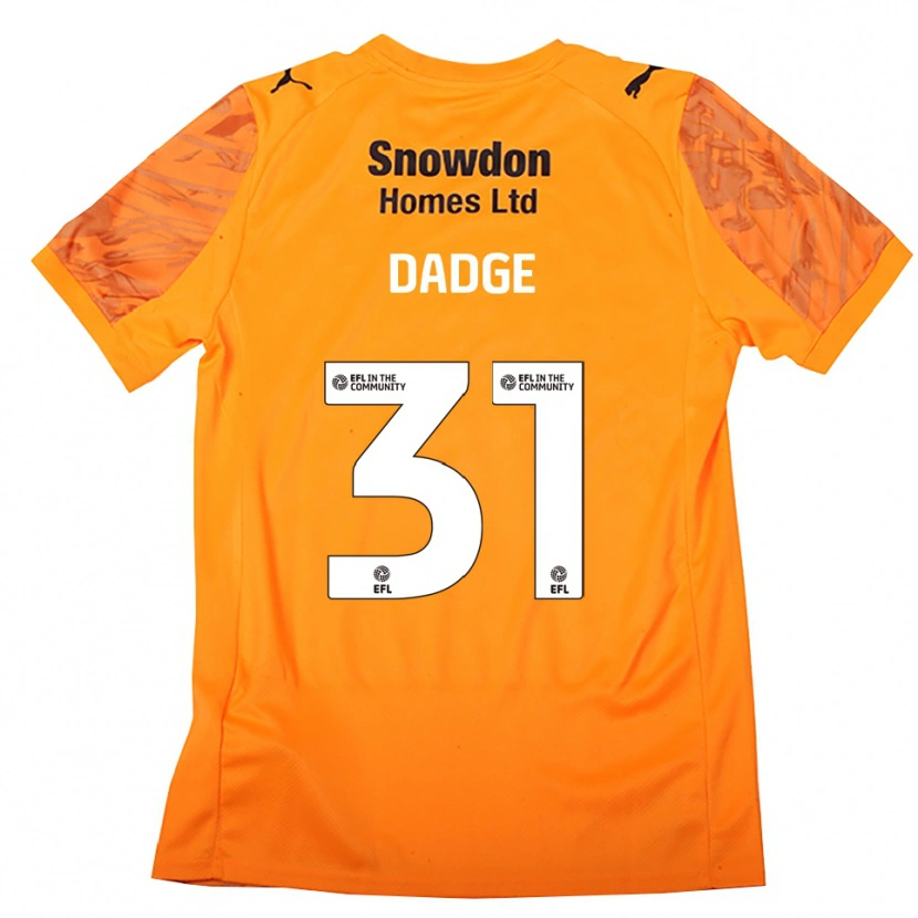 Danxen Hombre Camiseta James Dadge #31 Negro Naranja Portero Equipación 2025/26 La Camisa México
