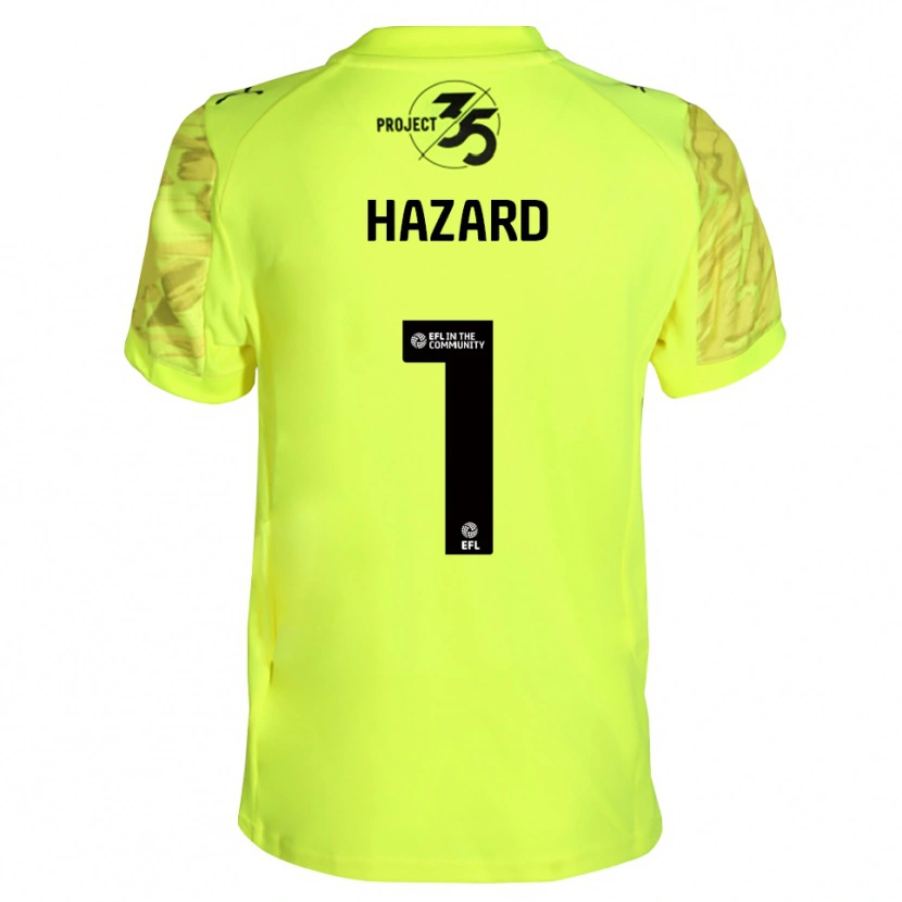 Danxen Hombre Camiseta Conor Hazard #1 Negro Verde Fluorescente Portero Equipación 2025/26 La Camisa México