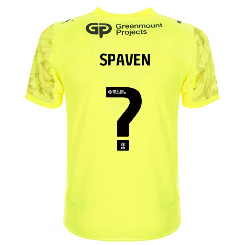 Danxen Hombre Camiseta Jake Spaven #0 Negro Verde Fluorescente Portero Equipación 2025/26 La Camisa México