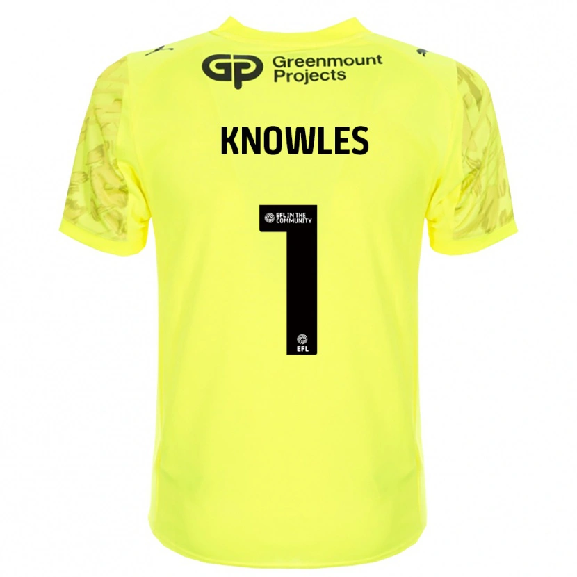 Danxen Hombre Camiseta Amelia Knowles #1 Negro Verde Fluorescente Portero Equipación 2025/26 La Camisa México