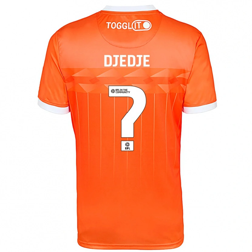 Danxen Hombre Camiseta Eterne Djedje #0 Blanco Naranja Portero Equipación 2025/26 La Camisa México