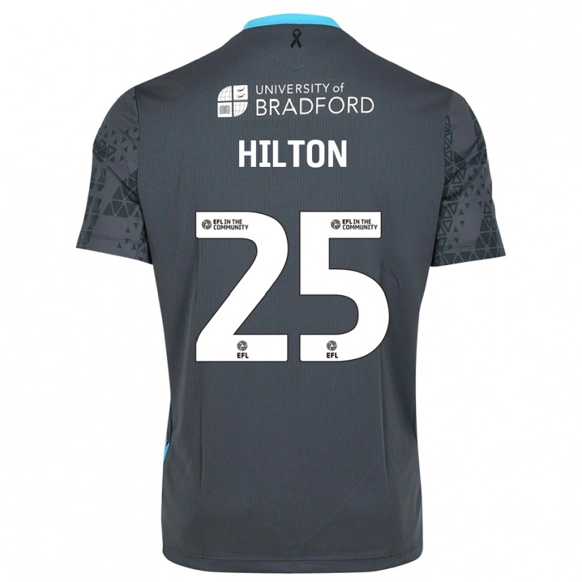 Danxen Hombre Camiseta Joe Hilton #25 Gris Negro Portero Equipación 2025/26 La Camisa México