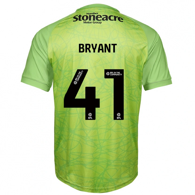 Danxen Hombre Camiseta Jacob Bryant #41 Verde Claro Portero Equipación 2025/26 La Camisa México