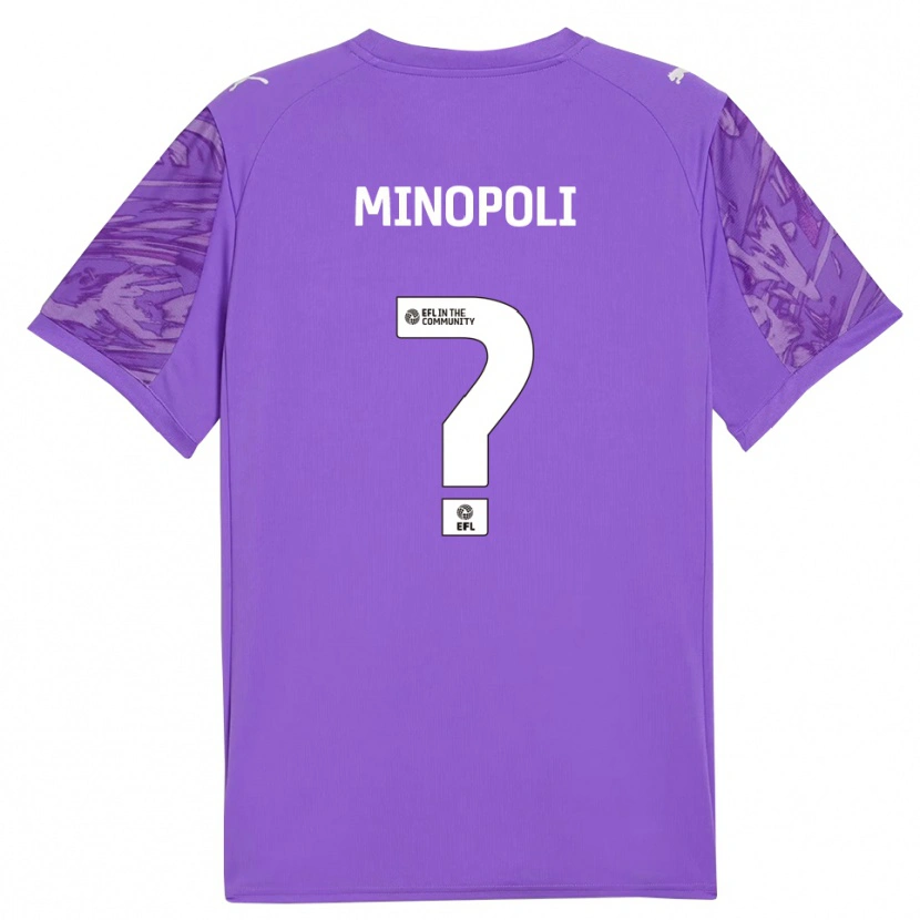 Danxen Hombre Camiseta Giovanni Minopoli #0 Rojo Morado Portero Equipación 2025/26 La Camisa México