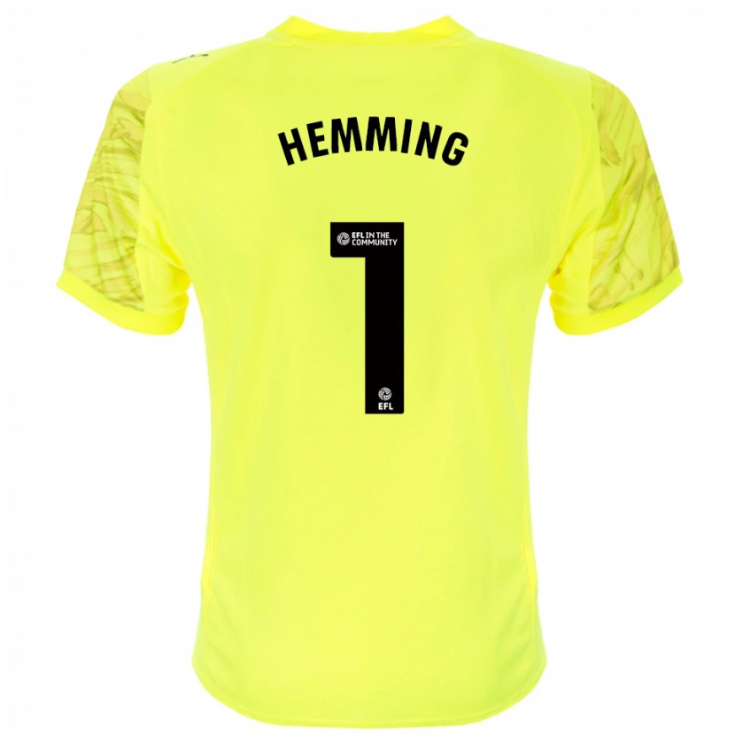 Danxen Hombre Camiseta Zach Hemming #1 Negro Amarillo Portero Equipación 2025/26 La Camisa México