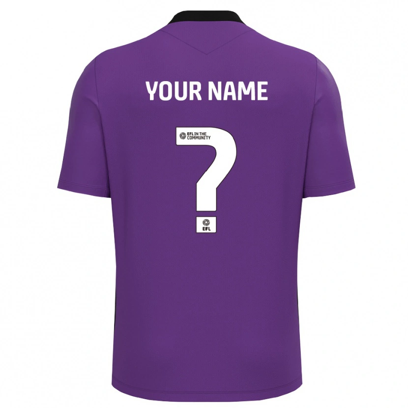 Danxen Hombre Camiseta Colchester United Blanco Morado Portero Equipación 2025/26 La Camisa México