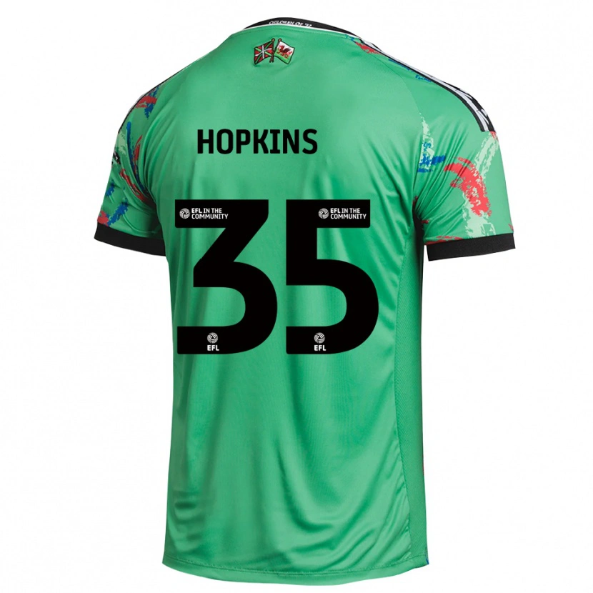 Danxen Hombre Camiseta Bailey Hopkins #35 Rojo Verde Portero Equipación 2025/26 La Camisa México