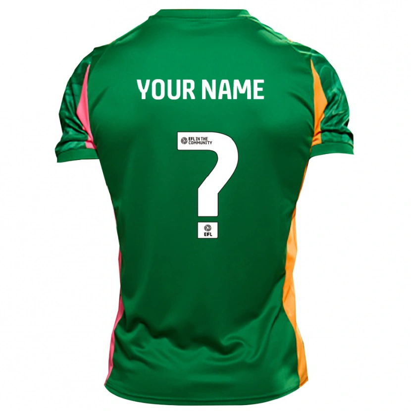 Danxen Hombre Camiseta Oldham Athletic Naranja Verde Portero Equipación 2025/26 La Camisa México