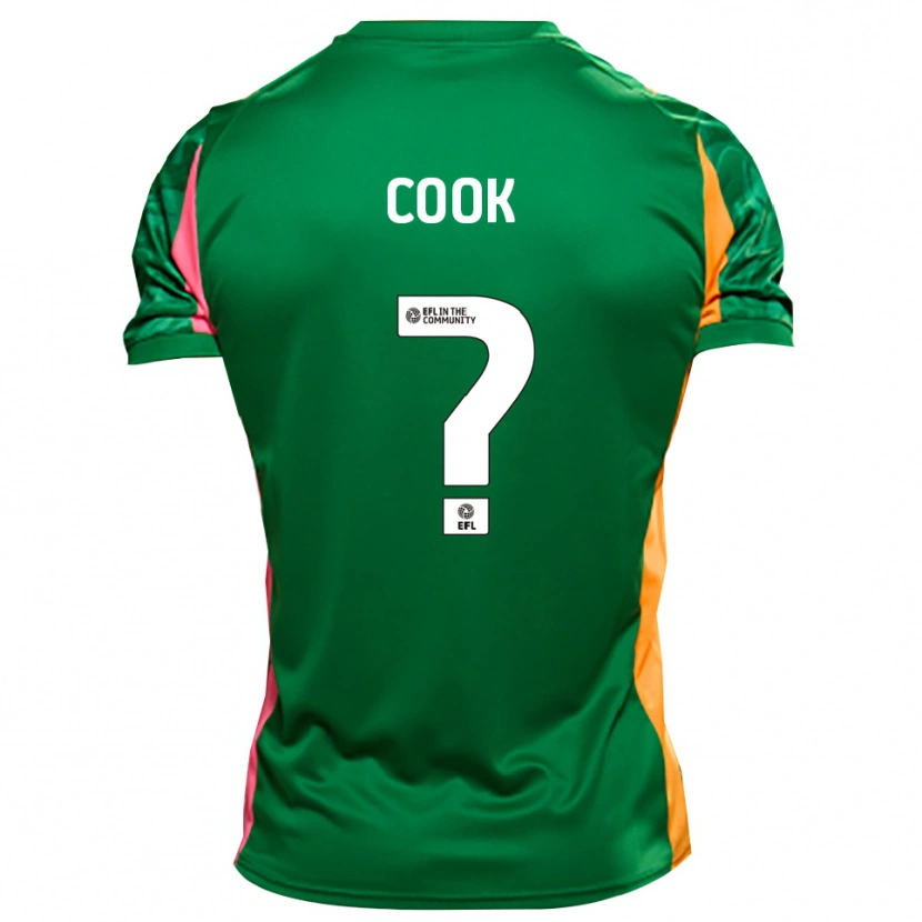 Danxen Hombre Camiseta Cook #0 Naranja Verde Portero Equipación 2025/26 La Camisa México