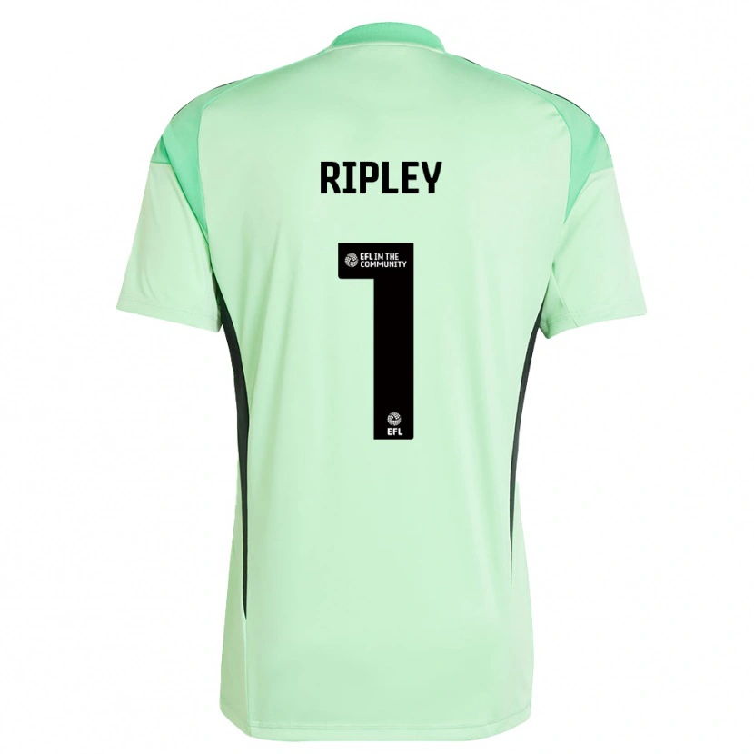 Danxen Hombre Camiseta Connor Ripley #1 Negro Verde Claro Portero Equipación 2025/26 La Camisa México
