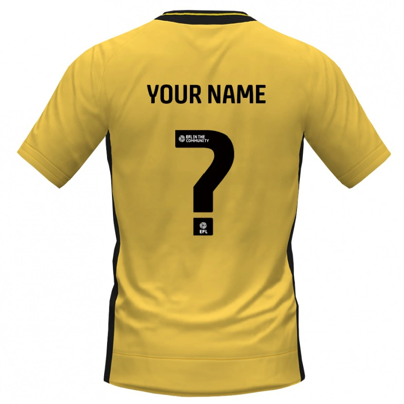 Danxen Hombre Camiseta Tranmere Rovers Negro Amarillo Portero Equipación 2025/26 La Camisa México