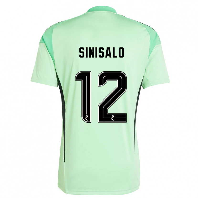 Danxen Hombre Camiseta Viljami Sinisalo #12 Negro Verde Claro Portero Equipación 2025/26 La Camisa México