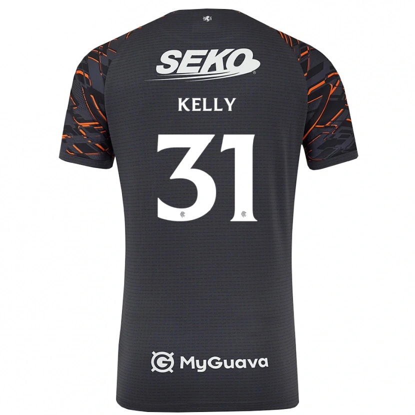 Danxen Hombre Camiseta Liam Kelly #31 Gris Oscuro Portero Equipación 2025/26 La Camisa México